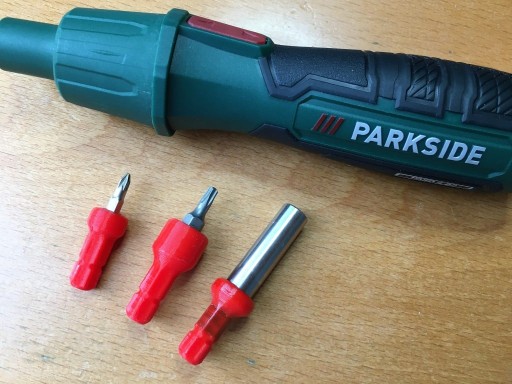 Anteprima di Adattatore Parkside Akku-Schraubendreher PASD 4 B2 Bit (109)